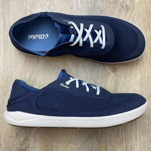 NEW! OLUKAI Moku Pae Boat Shoe Convertible Blue Coral Men's Size US 12